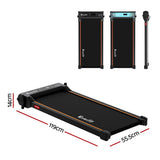 Everfit 2 in 1 Walking Pad Treadmill Dual-Sided Under Desk Treadmills with Foot Massage for Home Gym with App Control Black