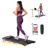 Everfit Treadmill Electric Walking Pad with Incline Under Desk Home Gym Grey
