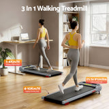Everfit Treadmill Electric Walking Pad with Incline Under Desk Home Gym Grey