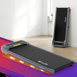 Everfit Treadmill Electric Walking Pad with Incline Under Desk Home Gym Grey