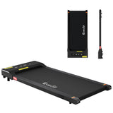 Everfit Treadmill Electric Walking Pad Under Desk Home Gym Fitness 400mm Black