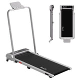 Everfit 3 in 1 Walking Pad Treadmill 12% Incline Foldable Under Desk Treadmills for Home Gym With 40cm Wide Belt Silver