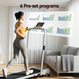 Everfit 3 in 1 Walking Pad Treadmill 12% Incline Foldable Under Desk Treadmills for Home Gym With 40cm Wide Belt Silver