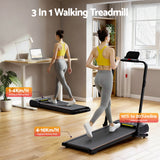 Everfit 3 in 1 Walking Pad Treadmill 20% Auto Incline Under Desk Foldable Treadmills for Home With 40cm Wide Belt