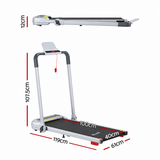 Everfit 3 in1 Treadmill Electric Walking Pad with Incline Foldable for Home Gym Silver