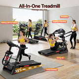 Everfit Treadmill Electric Home Gym Fitness Exercise Machine w/ Massager 480mm
