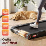 Everfit 4 in 1 Vibration Walking Pad Treadmill Under Desk Treadmills for Home Gym with App Control 380mm Black