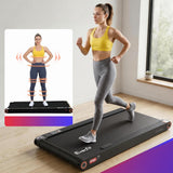 Everfit 4 in 1 Vibration Walking Pad Treadmill Under Desk Treadmills for Home Gym with App Control 380mm Black