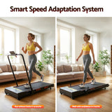 Everfit Treadmill Electric Walking Pad Auto Incline Foldable for Home Gym Black