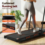 Everfit Treadmill Electric Walking Pad Auto Incline Foldable for Home Gym Black
