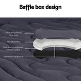 Giselle Bedding 3-Zone Pillowtop Mattress Topper 1000GSM for Back Pain Relief Washable with 45cm Deep Pocket King Single