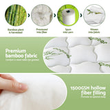 Giselle Bedding 1500GSM Pillowtop Mattress Topper Bamboo Mattress Pad for Back Pain Relief Washable 11cm Thick Bed Cover with 45cm Deep Pocket Queen