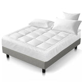 Giselle Bedding 5cm Bamboo Pillowtop Mattress Topper 1000GSM Mattress Pad for Back Pain Relief Washable Breathable Protector with 45cm Deep Pocket King Single