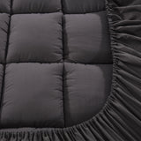 Giselle Bedding Bamboo Charcoal Filling Pillowtop Topper 1000GSM 5cm Thick Pillowtop Pad for Back Pain Relief Washable with 45cm Deep Pocket Double