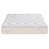 Giselle Double Pillow Top Mattress Topper 1300GSM White Duck Feather For Old Bed Upgrade 5cm Thick