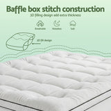 Giselle Bedding Queen Mattress Topper 5cm Coral Fleece