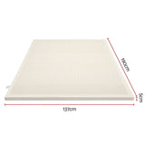 Giselle Bedding Double Latex Mattress Topper 7-Zone Natural Latex Core Breathable 5cm