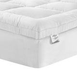 Giselle Bedding Pillowtop Mattress Topper 5cm Thick Pad for Back Pain Relief Washable Underlay Protector 1000GSM Microfibre Filling 45cm Deep Pocket King