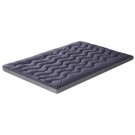 Giselle Bedding 5cm Pillowtop Topper Bamboo Polyester Blend Fibre Pad for Back Pain Relief Washable Overfilled Bed Protector 500GSM Queen