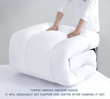 GIOIA CASA OVERFILLED EXTRA THICK 1000GSM MATTRESS TOPPER SINGLE
