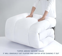 GIOIA CASA OVERFILLED EXTRA THICK 1000GSM MATTRESS TOPPER SINGLE