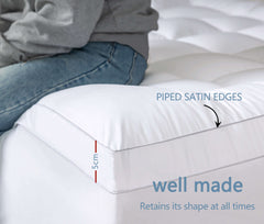 GIOIA CASA OVERFILLED EXTRA THICK 1000GSM MATTRESS TOPPER SINGLE