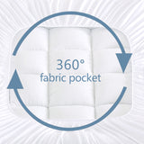 GIOIA CASA OVERFILLED EXTRA THICK 1000GSM MATTRESS TOPPER SINGLE