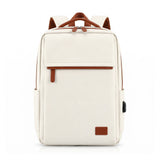 Wanderlite 20L Travel Laptop Backpack Carry On Work Bag with USB Port for Airlines Outdoor Business Beige