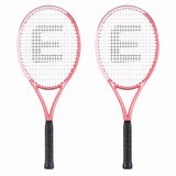 Everfit Tennis Racket Set 2 Pack 27 Inch Lightweight Cushioned Grip for Adults Pink