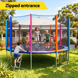Everfit 16FT Kids Trampoline Rebounder with Enclosure Net Storage Bag