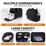 Everfit Tennis Tote Bag Gym Bag Sports Duffle Bags Holds 2 Rackets Black