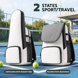 Everfit Tennis Racket Bag Foldable Backpack Racket Pocket Shoe Compartment