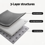 Artiss Tatami Mat Floor Mattress 3cm Thick Futon Mattresses Mellow Mat Rugs Living Room Grey