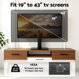 Artiss TV Stand Bracket for 19 - 43 inch TVs Table Top Desktop Universal Swivel