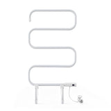 Devanti Heated Towel Rail Freestanding Wall Mounted S-Shape Electric Warmer Rack