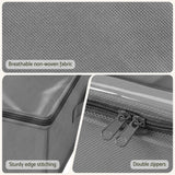 Artiss Under Bed Storage Containers X4 90L Boxes Organiser Clear Top Fabric Grey