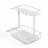 Artiss Under Sink Organizer Storage with 2 Slide Out Drawers 5 Adjustable Height Bathroom Kitchen Cabinet