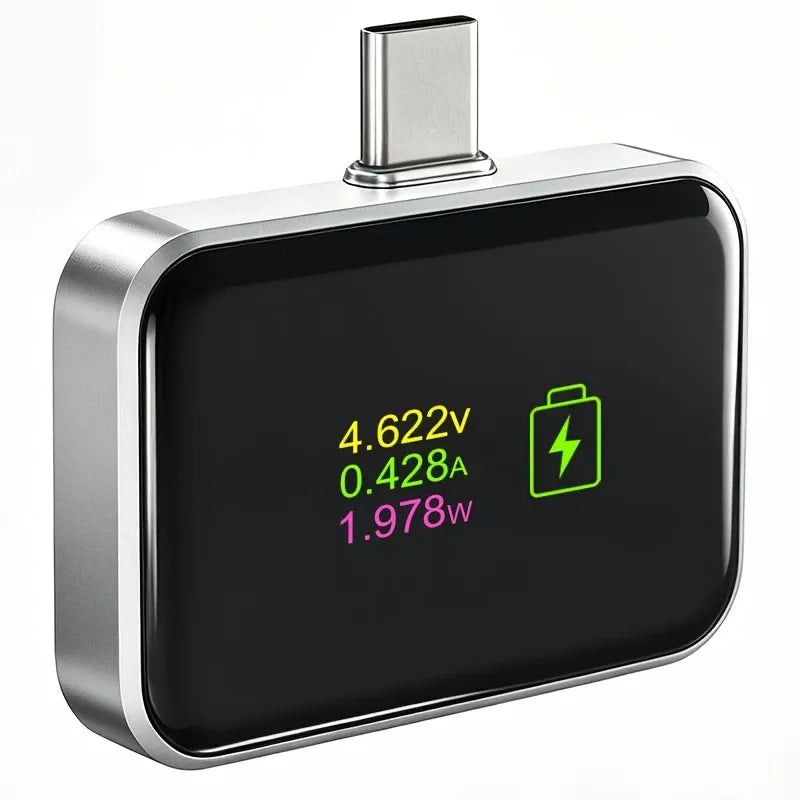🔌 Type-C Smart Digital Display Auto-Off Adapter | 140W Fast Charging with Automatic Power-Off, Protects Battery & Extends Lifespan/silver