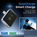 🔌 Type-C Smart Digital Display Auto-Off Adapter | 140W Fast Charging with Automatic Power-Off, Protects Battery & Extends Lifespan/silver