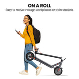 ALPHA Urban 8 Electric Scooter, Suspension, 25km Range, 8.5-Inch Wheels, Brushless Motor, Motorised Commuter eScooter for Adults, Grey