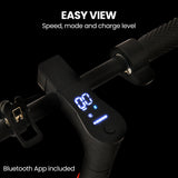 ALPHA Urban 10 Electric Scooter, 35km/h, Suspension, 35km Range, 10-Inch Wheels, Brushless Motor, Free APP, Motorised Commuter eScooter for Adults, Black