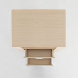 2X Bedside Table Side Storage Cabinet Nightstand Bedroom 2 Drawer 1 Shelf ZURI OAK