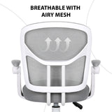 Kids Desk Chair - Children Office Study Seat with Footrest NOVA - Grey