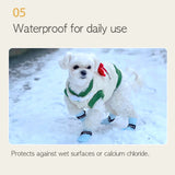 28pc X Dog Shoes Waterproof Disposable Boots Anti-Slip Pet Socks M VIOLET