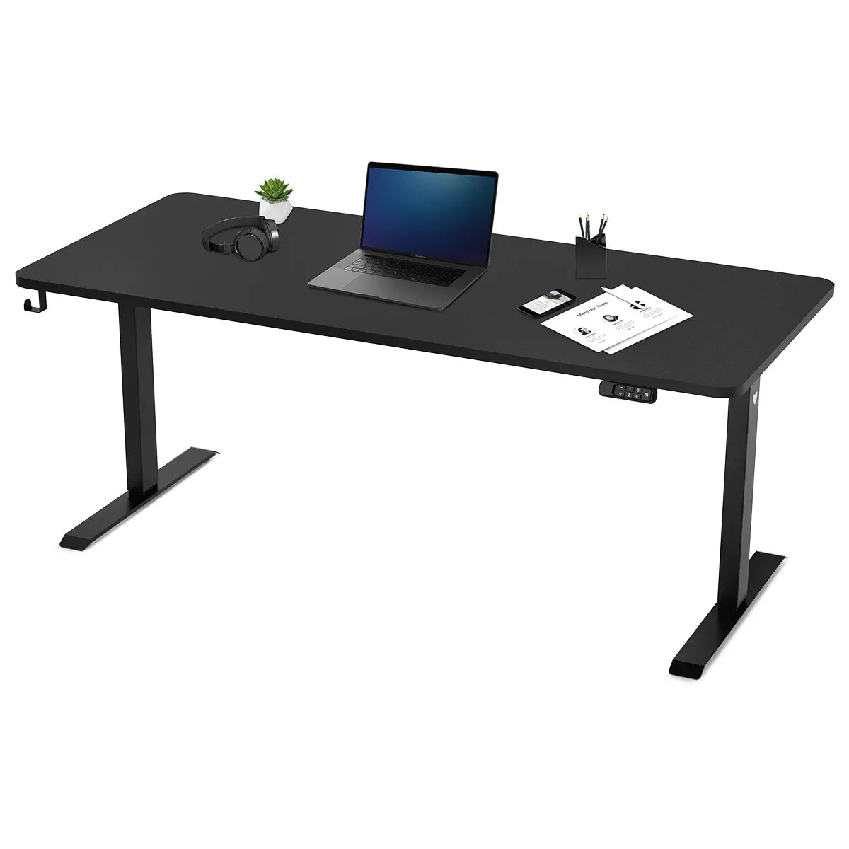 Lifespan Fitness ErgoDesk Electric Standing Desk 180cm (Black/Black)