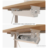 Lifespan Fitness ErgoDesk Height Adjustable Under Desk Cable Management Tray (100cm)