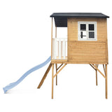 Lifespan Kids Burleigh Cubby House with 2.2m Slide (Pastel Blue)