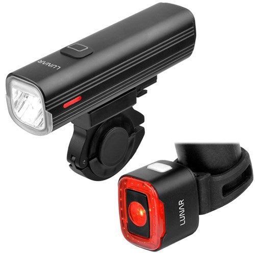 *LUNAR Light Set - ASTRO 1000 Combo - 1000 Lumen Front - 70 Lumen Rear - USB-C
