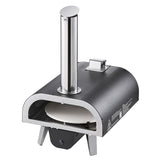 Outdoor Pizza Oven, 12 in Wood Fired Pizza Ovens, Pellet Pizza-Stove with Thermometer & Electric Rotation, Portable Pizza-Maker for Outside Backyard Patio Camping, Pizza-Stone, Carry Bag, Shovel