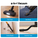 DEVANTI 30000Pa Cordless Stick Vacuum Cleaner 4-in-1 Handheld Vac, Gold